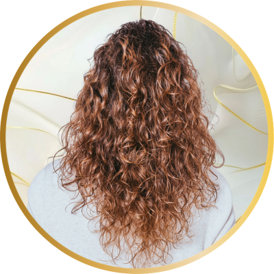 lockiges krauses Haar