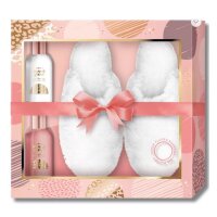 Geschenkset "Wondernice" bath set fluffy slipper