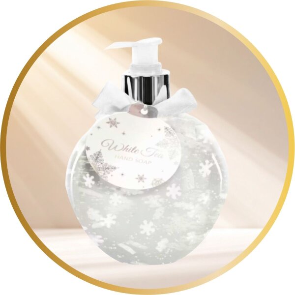 Weihnachtskugel Handseifeschneeflocken