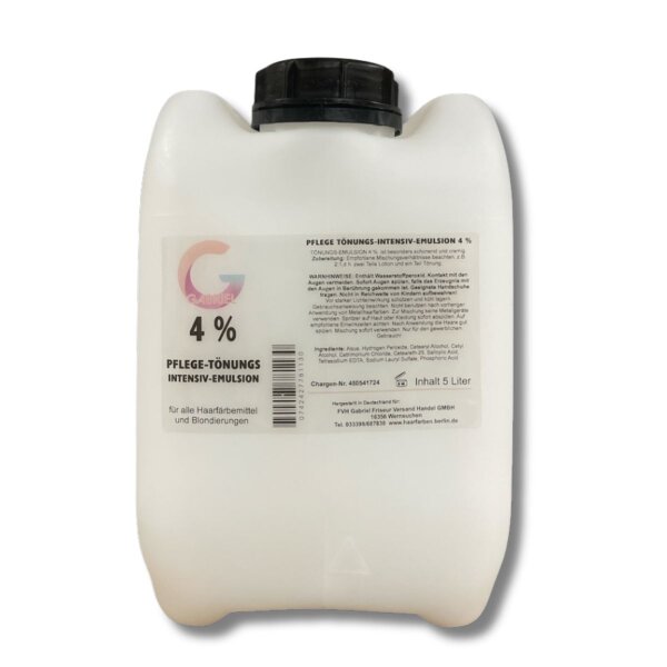 Creme Oxydant  4 %  5 L