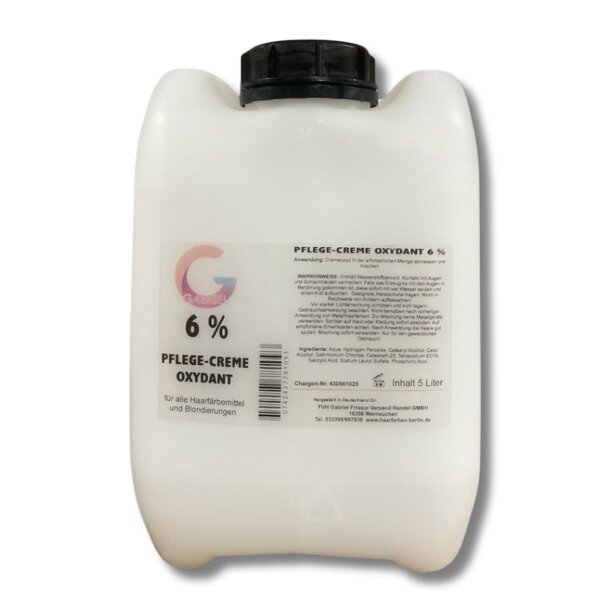 Creme Oxydant  6%  5L