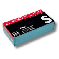 Emotion Vinyl Einweg-Handschuhe puderfrei schwarz S 100Stk.