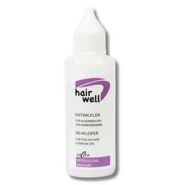Hairwell Augenbrauenfarbe schwarz inkl. Entwickler Creme
