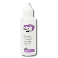Hairwell Augenbrauenfarbe schwarz inkl. Entwickler Creme